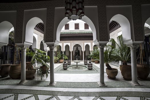 Float in Moroccan Courtyards at Palais Dar Soukkar, Marrakech